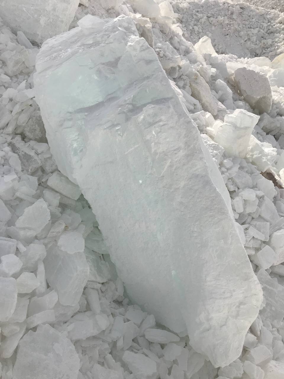 large gypsum rock